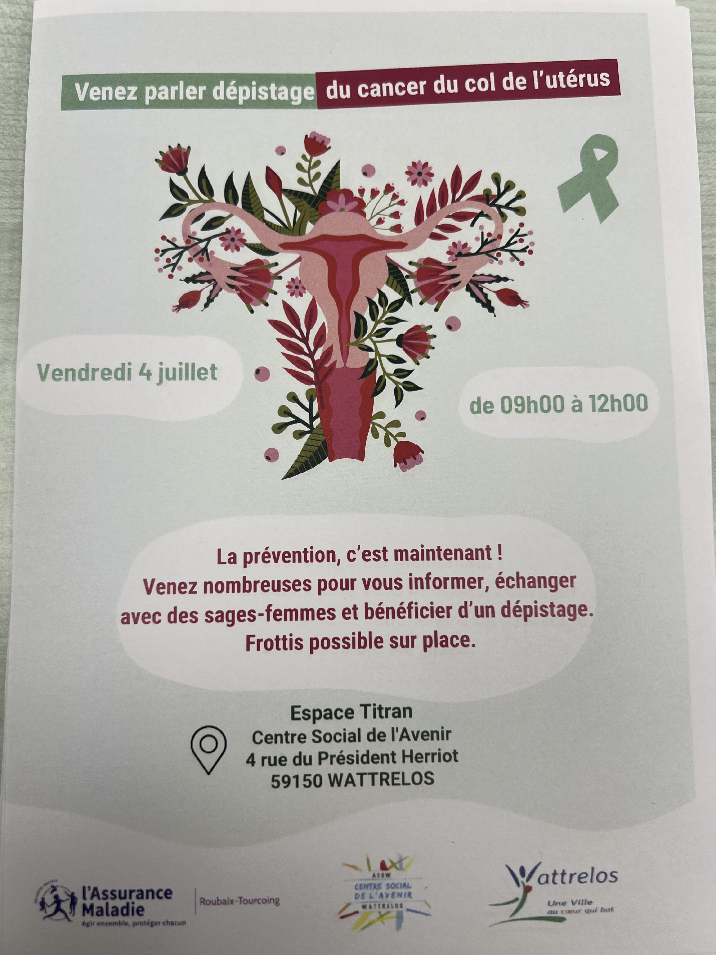 Journée dépistage cancer du col de l’utérus